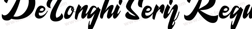 DeLonghi Serif Regular字体转换